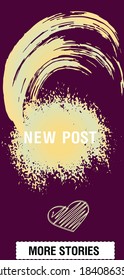 Trendy editable Stories template. Design for social media.