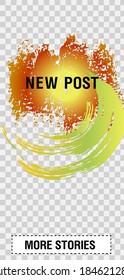 Trendy editable Stories template. Design for social media.