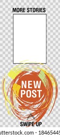 Trendy editable Stories template. Design for social media.