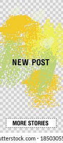 Trendy editable Stories template. Design for social media.