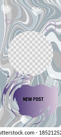 Trendy editable Stories template. Design for social media.