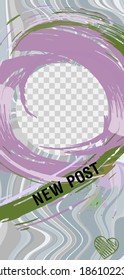 Trendy editable Stories template. Design for social media.