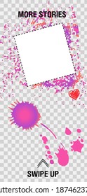 Trendy editable Stories template. Design for social media.