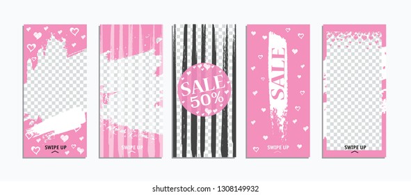 Trendy editable stories templates.