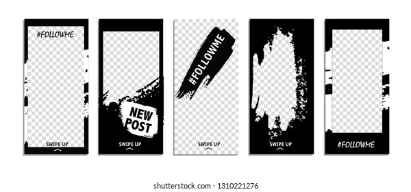 Trendy editable stories templates.