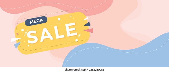 Trendy editable template for abstract banner design, vector illustration.