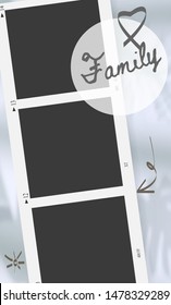 Trendy editable template. Design for social media. Vector.