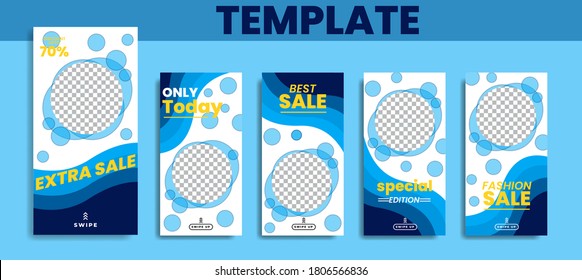 Trendy editable template for instagram stories, Stories Sale, Banner Background ,Poster, Coupon, Layout Composision Gift Card, vector illustration. Design backgrounds for social media.