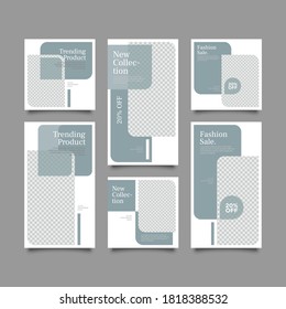 Trendy editable template for social network stories and posts, vector illustration. Design backgrounds for social media.