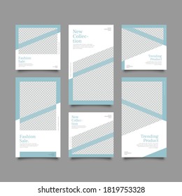 Trendy editable template for social network stories and posts, vector illustration. Design backgrounds for social media.