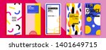 Trendy editable template for social networks stories, vector illustration. Design backgrounds for social media.