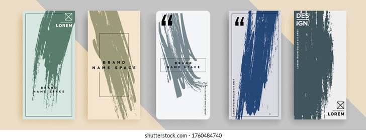 Trendy editable template for social networks stories, vector illustration. Design backgrounds for social media.