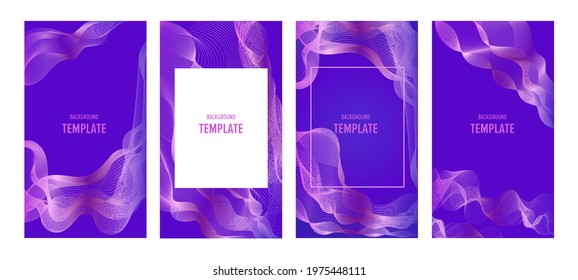 Trendy editable template for social networks stories, vector illustration. Design backgrounds for social media.