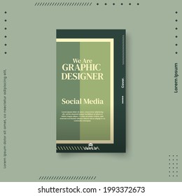 Trendy editable template for social networks stories, vector illustration. Design backgrounds for social media