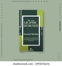 Plantilla de moda editable para historias de redes sociales, ilustración vectorial. Antecedentes de diseño de medios sociales