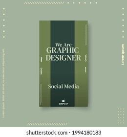 Plantilla de moda editable para historias de redes sociales, ilustración vectorial. Antecedentes de diseño de medios sociales