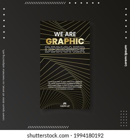 Trendy editable template for social networks stories, vector illustration. Design backgrounds for social media