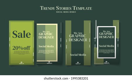 Trendy editable template for social networks stories, vector illustration. Design backgrounds for social media.