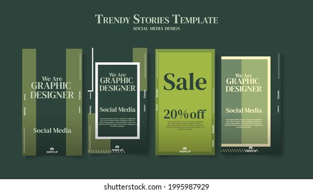Trendy editable template for social networks stories, vector illustration. Design backgrounds for social media.