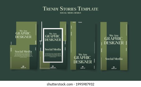 Trendy editable template for social networks stories, vector illustration. Design backgrounds for social media.