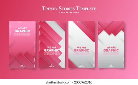Plantilla de moda editable para historias de redes sociales, ilustración vectorial. Antecedentes de diseño para medios sociales.