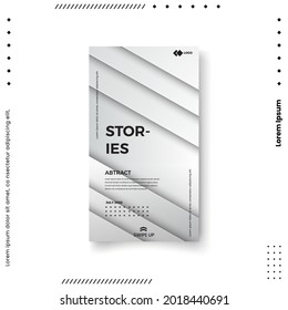 Trendy editable template for social networks stories, vector illustration. Design backgrounds for social media