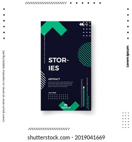 Trendy editable template for social networks stories, vector illustration. Design backgrounds for social media