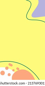 Trendy editable template for social networks stories, vector illustration. Design backgrounds for social media.
