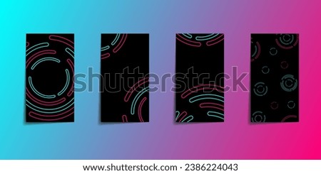Trendy editable template for social networks stories. Design backgrounds for social media. Use for, website, mobile app, poster, flyer, smartphone template, web design. Vector illustration. EPS10