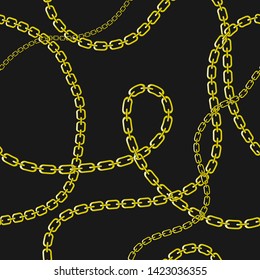 Trendy, elegant chain seamless vector pattern