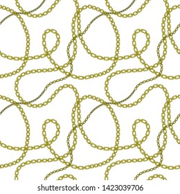 Trendy, elegant chain seamless vector pattern