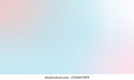 Trendy elegant gradient background in pastel colors. Pastel summer hues in a soft vector design. Blue, pink colors with a light, minimal feel. Abstract wallpaper, Vector