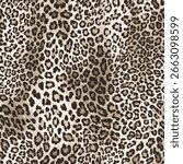 Trendy Elegant shape vector blurred earth skin tones trendy leopard animal skin wild life hand drawn seamless pattern wrapping paper decorative,  print canvas repeatable pattern, Fashionable Luxury 