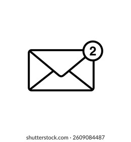 Trendy Envelope Icon Vector Template
