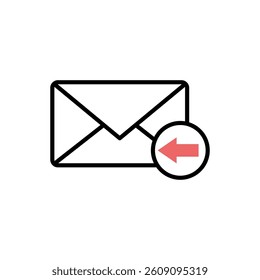 Trendy Envelope Icon Vector Template
