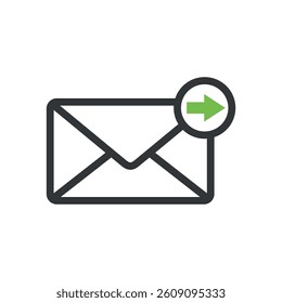 Trendy Envelope Icon Vector Template