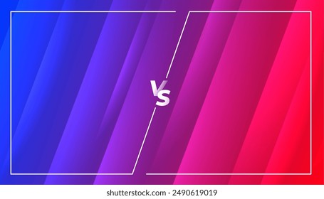 trendy esport streamer versus vs screen banner design vector