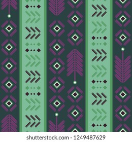 Trendy ethnic seamless pattern with multicolor retro background vector illustration. Colorful abstract drawing ready for fashion textile print and wrapping.