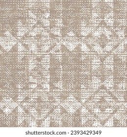 La moda de la tribu étnica Kilim motiva la textura textil sin fisuras al estilo de los mosaicos. Impresión bordada para alfombra, alfombra, pañuelo de tela tapiz suelo recubrimiento de papel envolvente ilustración de diseño de baldosas de papel.