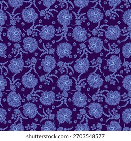 Patrón de paisley de Vector de estilo étnico de moda. Plantilla de Vector de moda inconsútil para cualquier proyecto de diseño