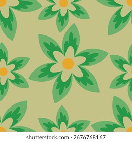 Trendige exotische handgezeichnete Blumen nahtloses Muster. Blumenhintergrund für Textilien, Tapeten, Banner, Abdeckungen, Oberfläche, Druck und Wohnungseinrichtung. Vektorgrafik mit Blumen.