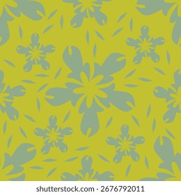 Trendy exotic hand drawn flowers seamless pattern. Floral background for textile, wallpaper, banner, covers, surface, printing and home decor. Flower vector illustration.