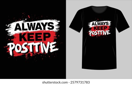 Trendy and Eye-Catching Motivational T-Shirt Design for Success Mindset