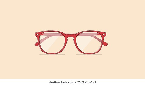 Trendy Eyeglasses Vector for Branding, Advertising, Packaging, Fashion Campaigns, Optical Shops, and Marketing Materials