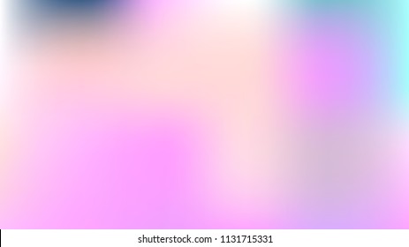 Trendy Fairytale Holographic Vector Background. Dreamy Vibrant Pink, Purple Mesh Gradient Overlay. Fantasy Holographic Pearlescent Defocused Wallpaper. Cosmic Horizontal Card or Banner Background.