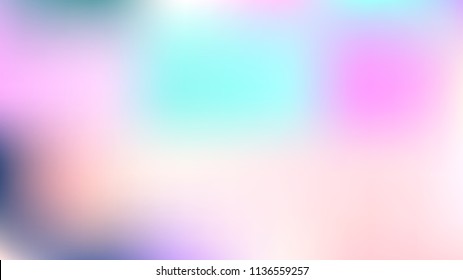 Trendy Fairytale Holographic Vector Background. Dreamy Noble Pink, Purple Mesh Gradient Overlay. Fantasy Holographic Pearlescent Unfocused Wallpaper. Cosmic Horizontal Poster or Banner Background.