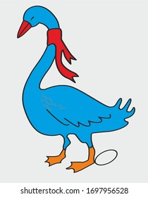 Trendy fashion T-shirt print for textile duck draw design pattern