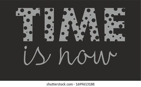 Trendy fashion T-shirt print for textile time  is text draw design pattern
