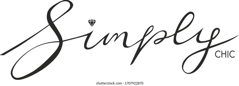 Trendy fashion T-shirt print for textile simply text draw design pattern