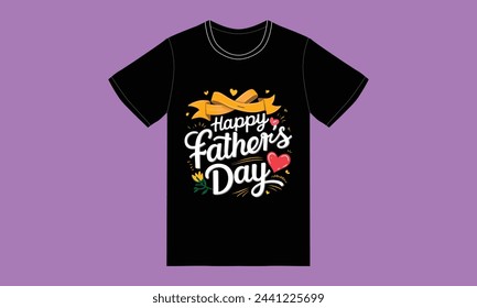 trendy fathers day typography graphic tshirt design